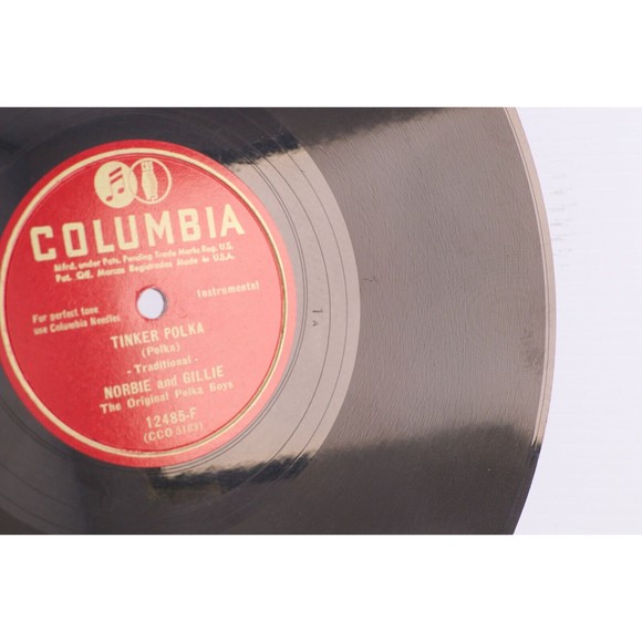 Norbie And Gillie - La-La Waltz / Tinker Polka - 1950 10" 78 rpm Record 12485-F - Picture 16 of 16